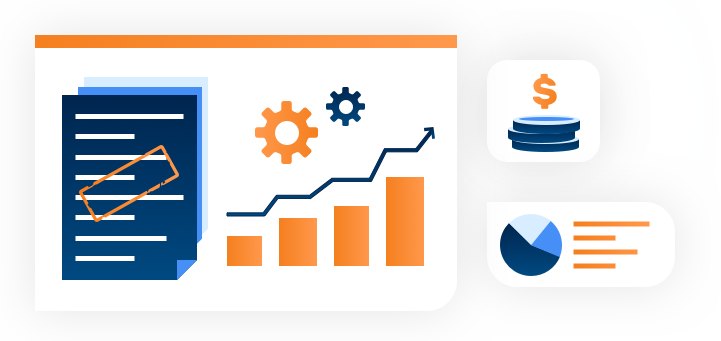 Illustrative elements displaying various components of Back Office Suite